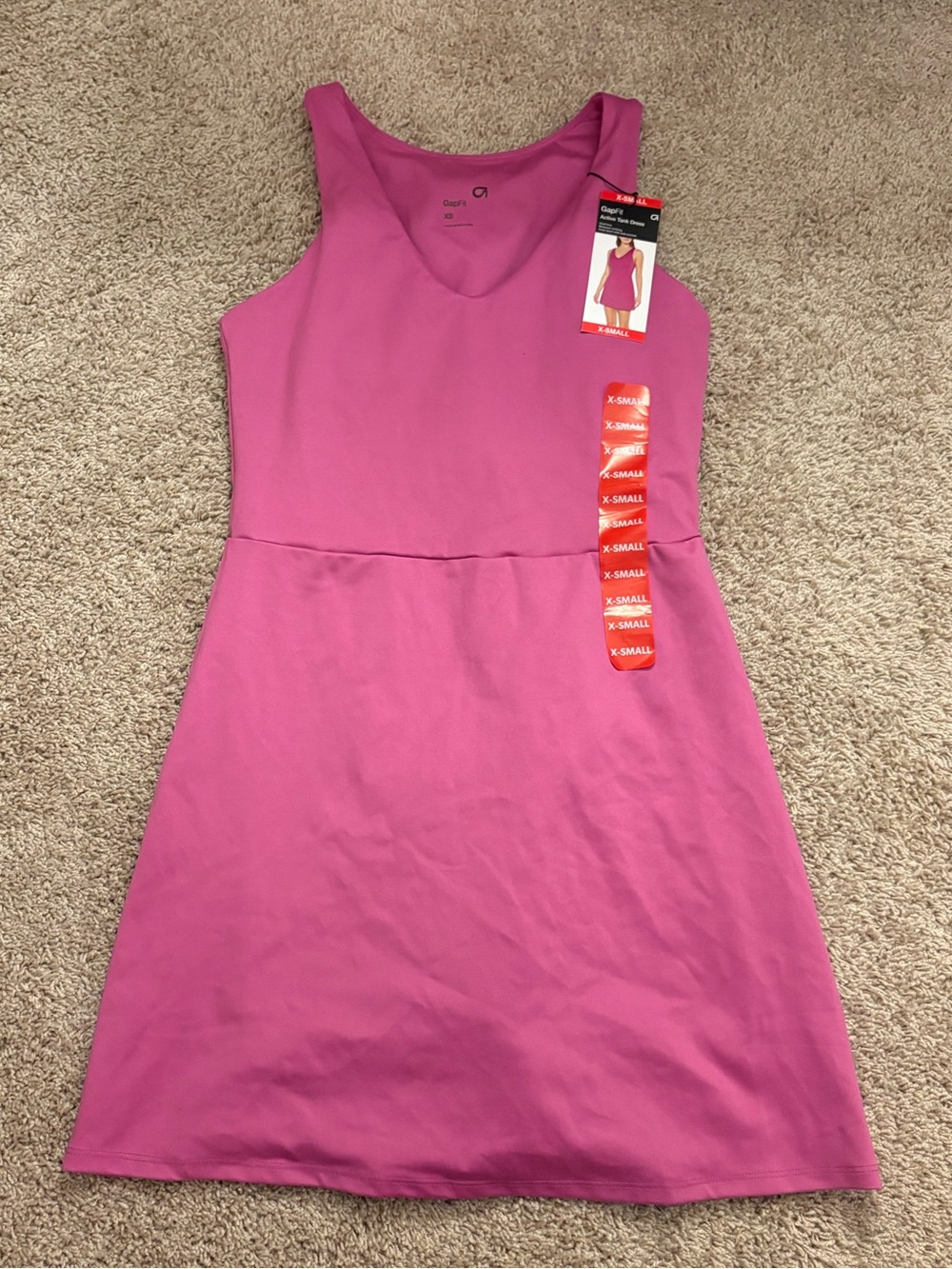 Gap Fit Pink Tennis Dress with built in shorts.  NWT XS